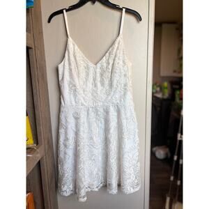 Ivory Lace Dress Size Small Graduation Dress Bridal Shower Engagement Dress